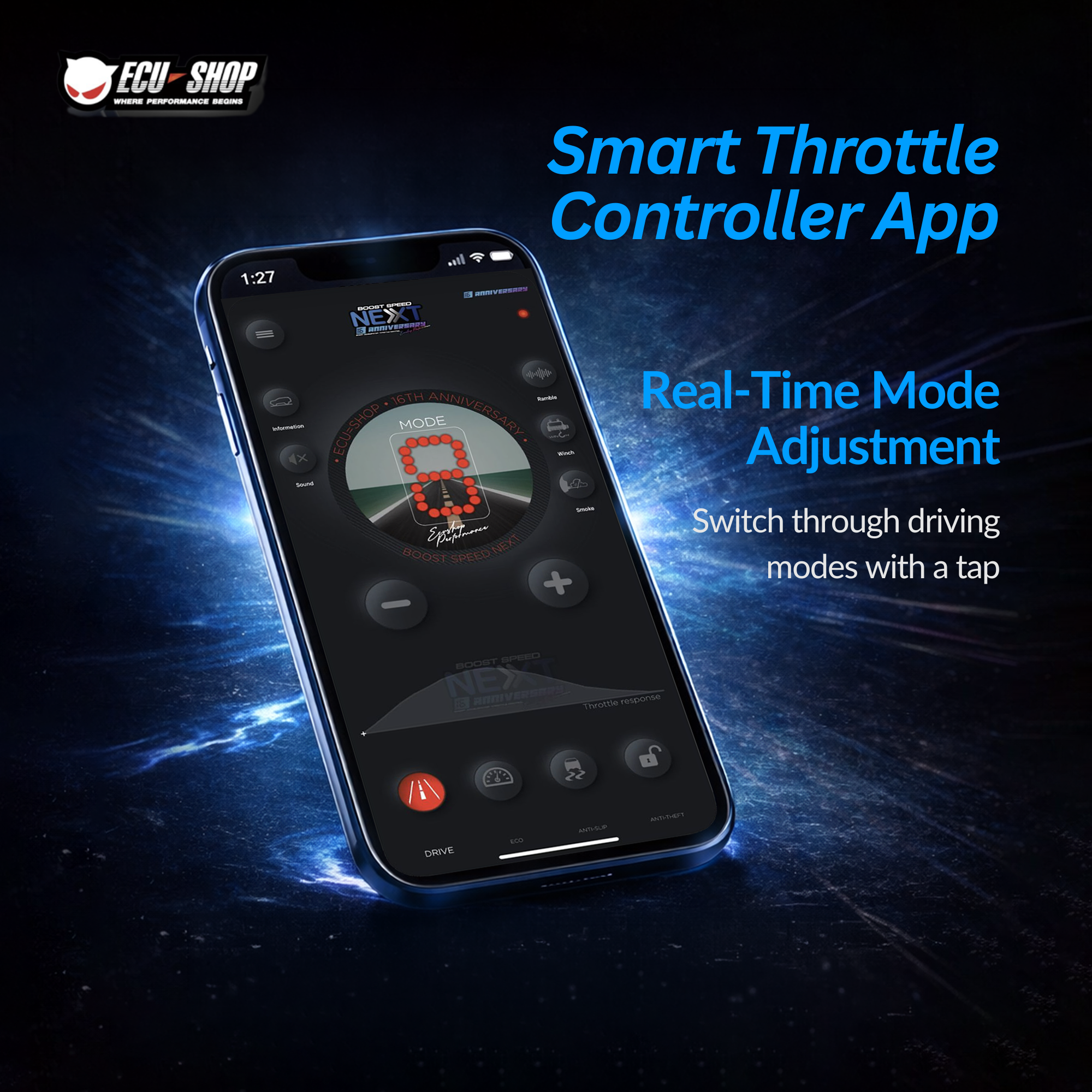 ECU SHOP Boost Speed Next 16th Throttle Controller for Skoda Cars