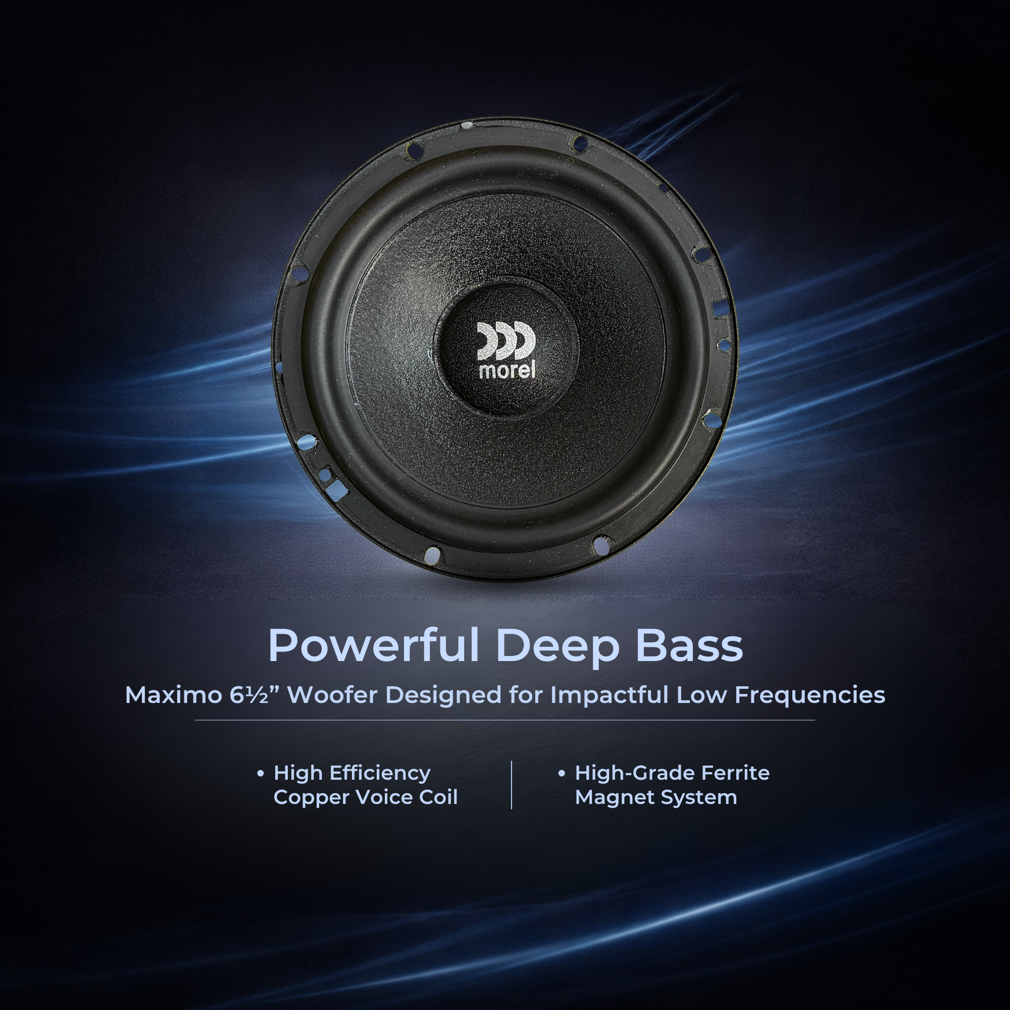Morel Maximo 6.5" 2-Way Component System – Premium Sound Quality with Detailed Highs & Rich Midbass