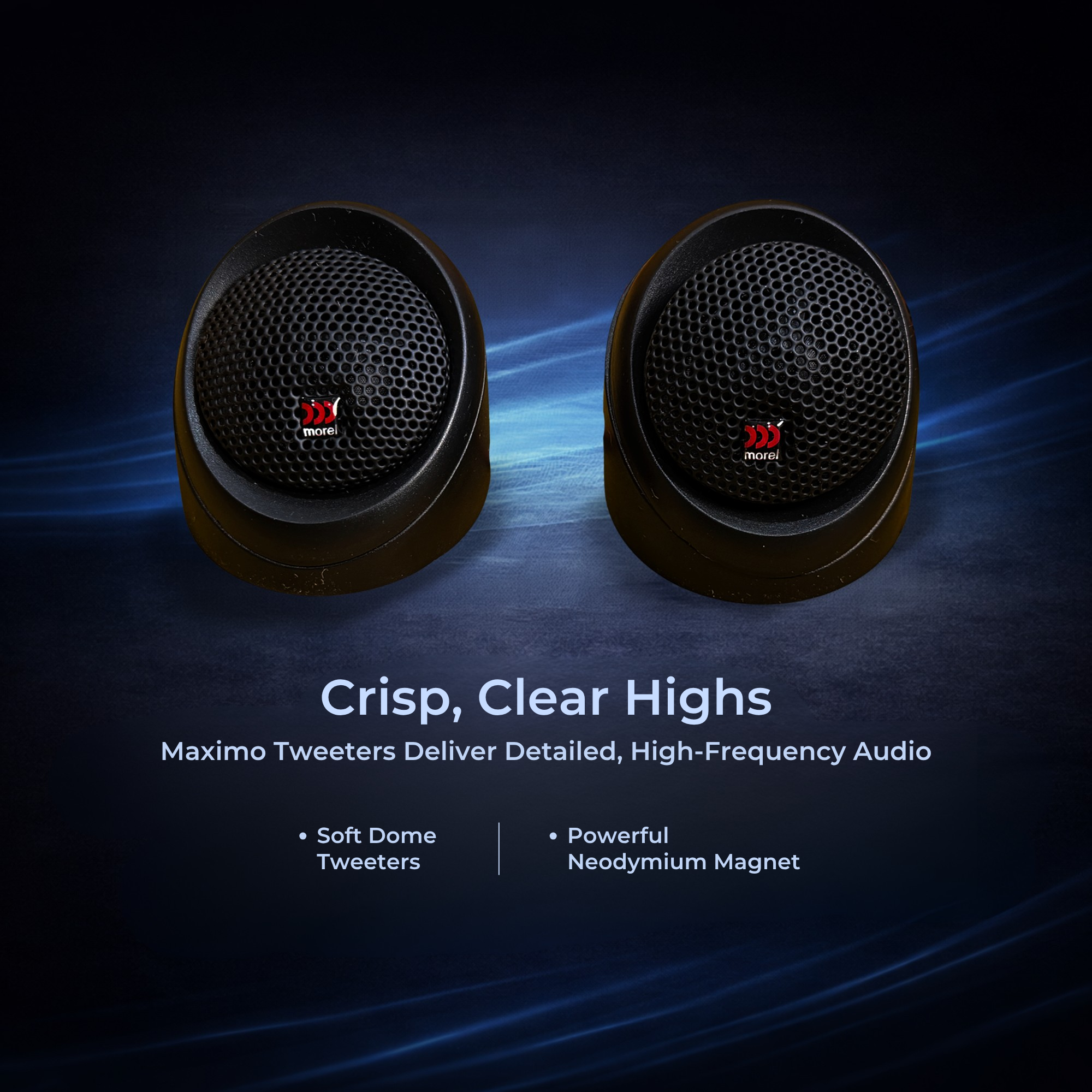 Morel Maximo 6.5" 2-Way Component System – Premium Sound Quality with Detailed Highs & Rich Midbass