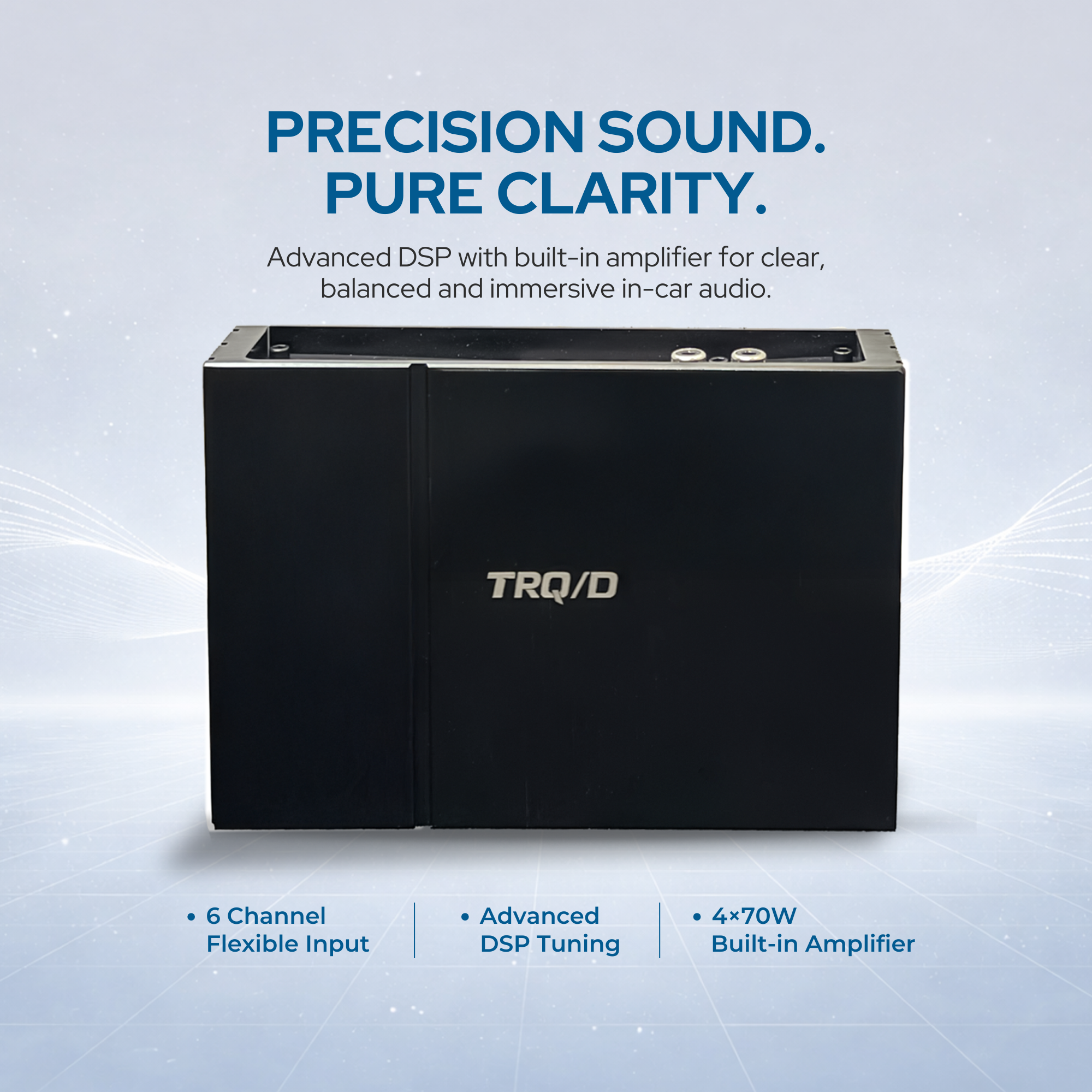 TRQ/D Car Audio DSP with Built-In Amplifier