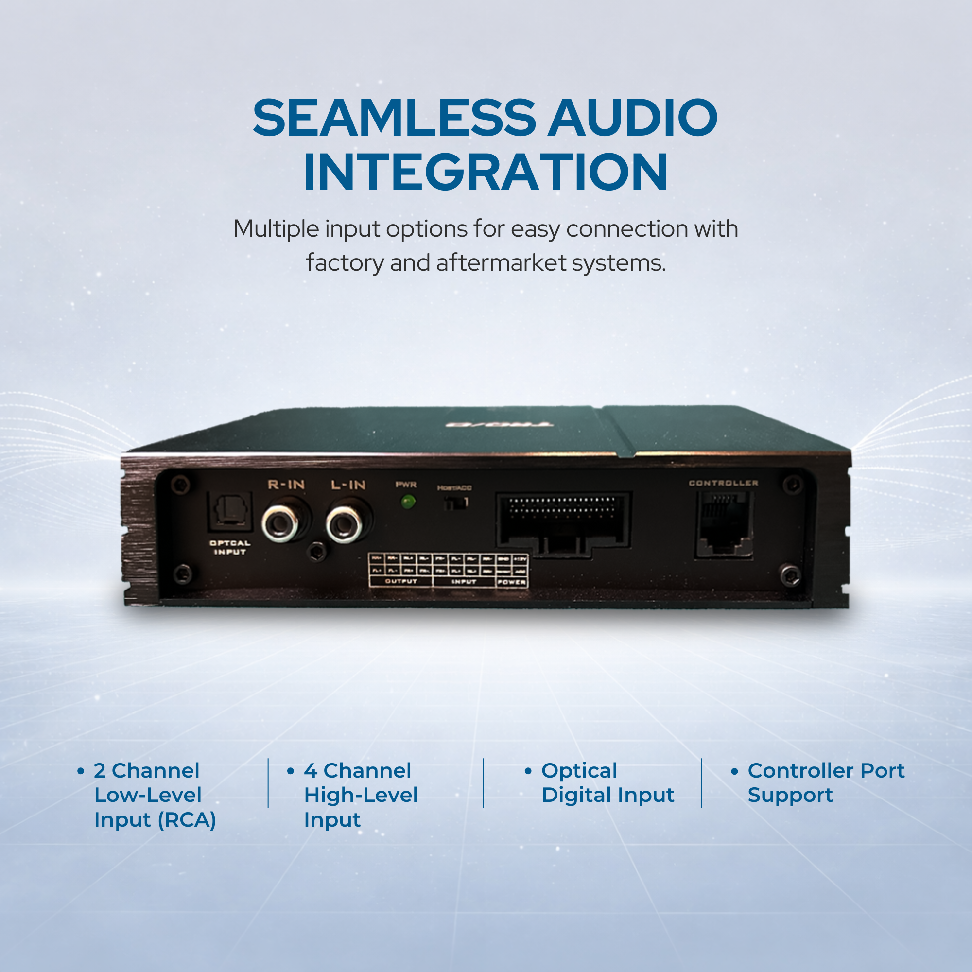 TRQ/D Car Audio DSP with Built-In Amplifier