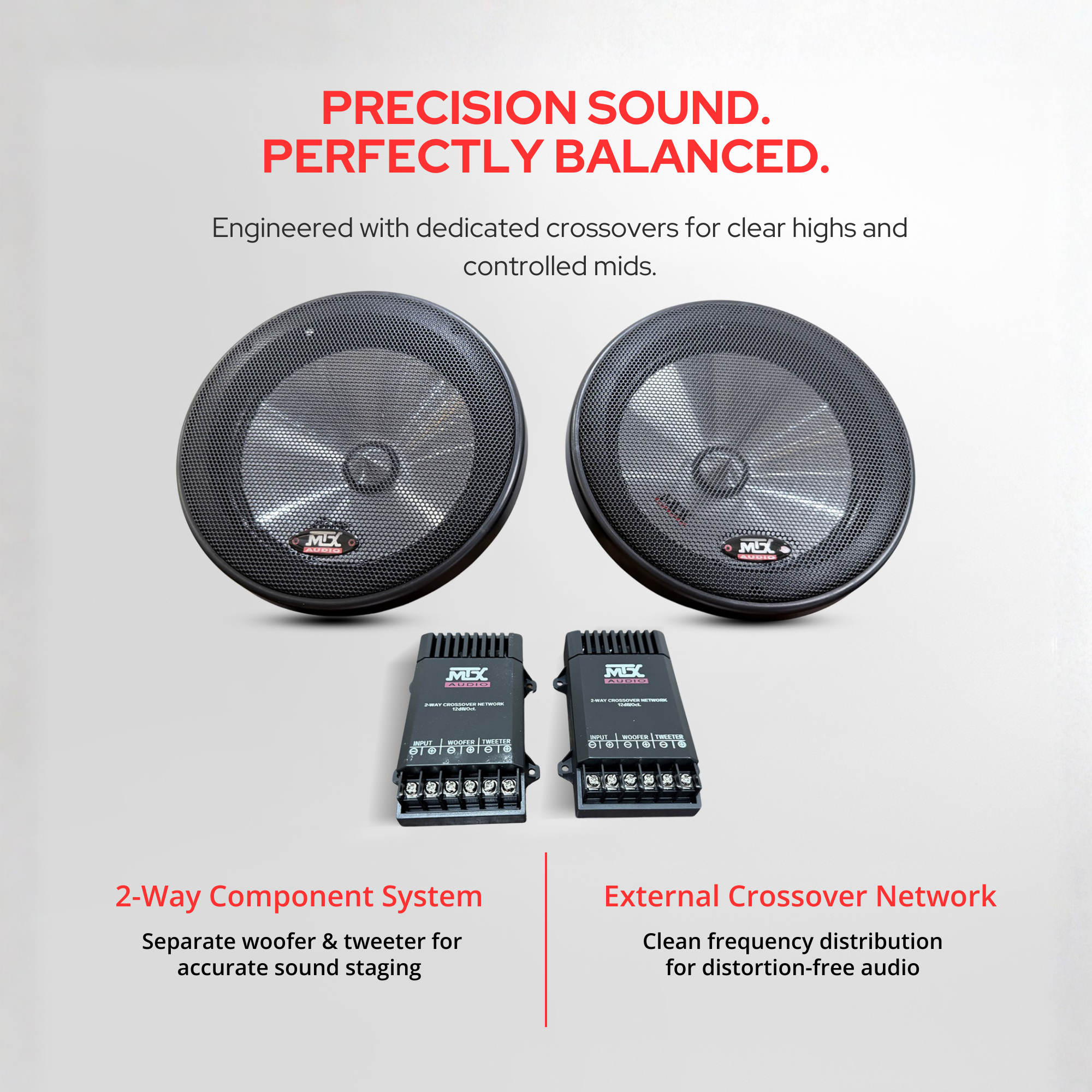 MTX Audio CTC-160 6.5” Component Speakers – Premium Sound Clarity with Powerful Bass & Precision Highs
