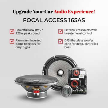 Focal Access 165AS 6.5" 2-Way Component Car Speakers | 120W Peak, 60W RMS