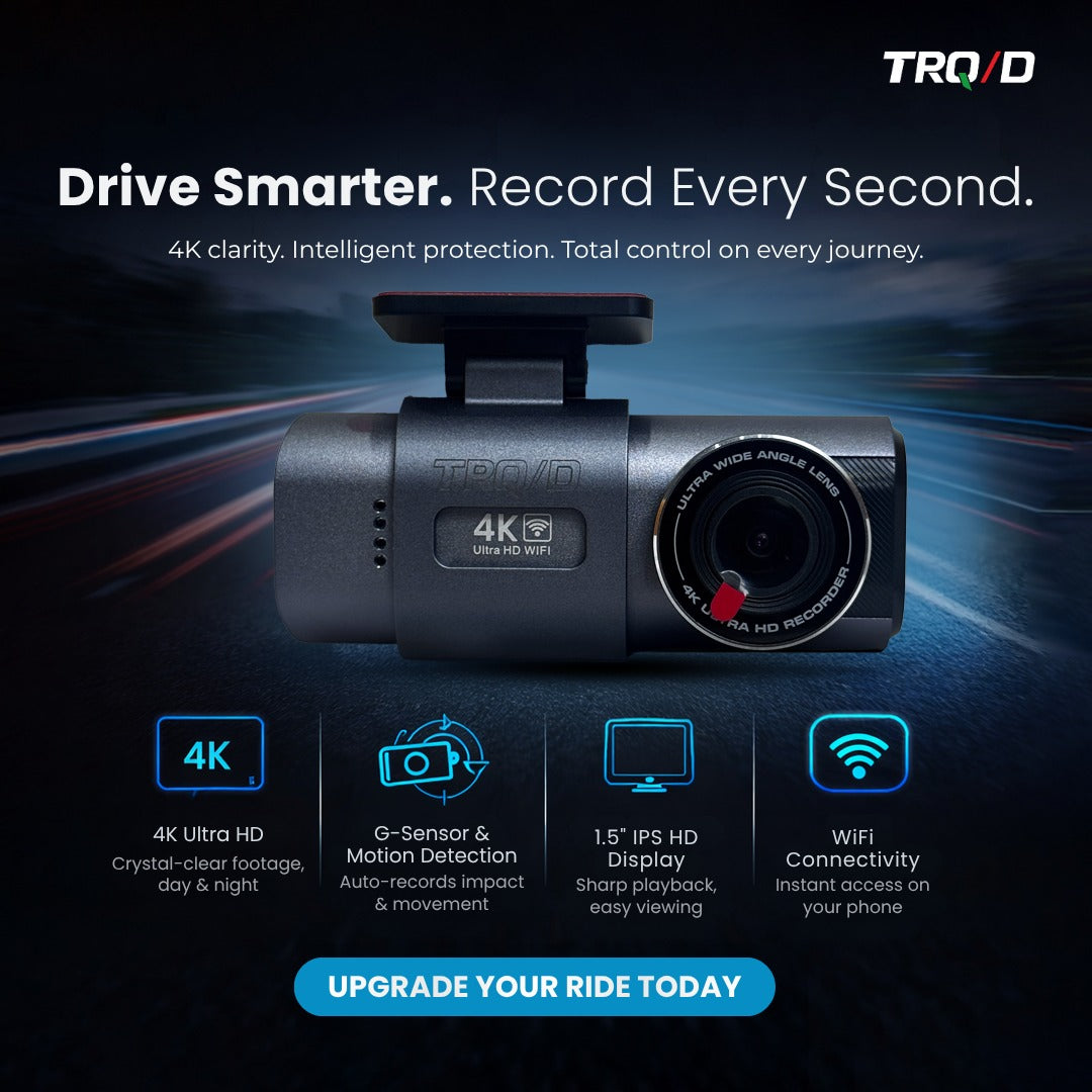 TRQD Discovery Dash Cam Front and Rear 4k 1080