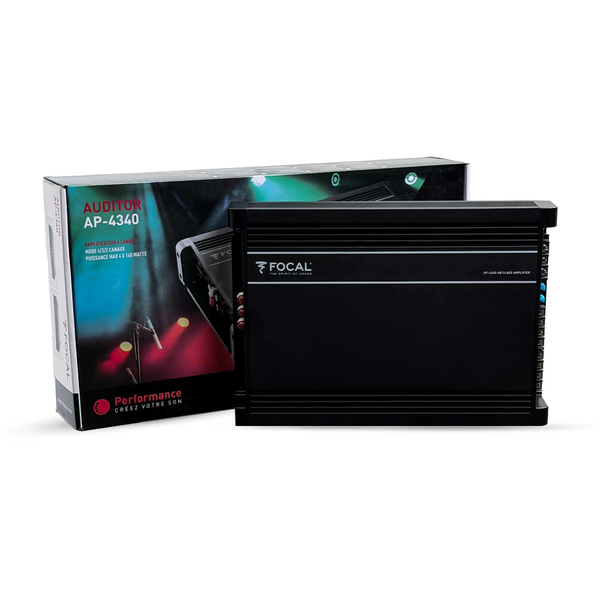 Focal Auditor AP-4340 4-Channel Amplifier – Powerful 4-Channel Car Amplifier with Clean Output & Dynamic Performance