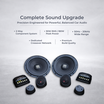 Morel Maximo 6.5" 2-Way Component System – Premium Sound Quality with Detailed Highs & Rich Midbass